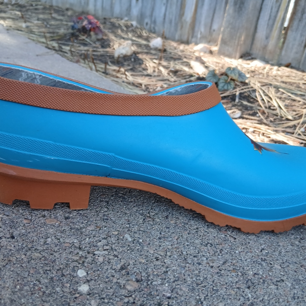 Pendleton Turquoise Pagosa Spring Southwest Clogs Rubber Garden Shoes Sz 10 - Picture 4 of 4